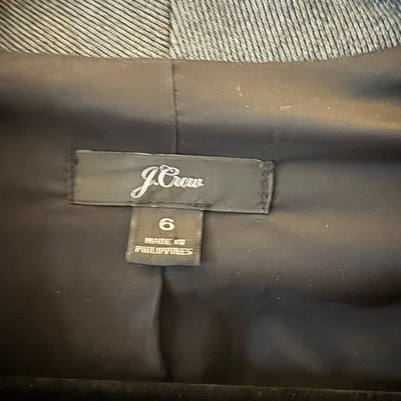 J.CREW Going out blazer, gray, size 6 - Picture 4 of 4